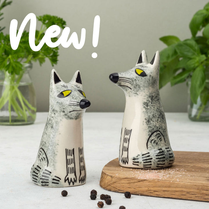 Wolf Salt and Pepper Shakers