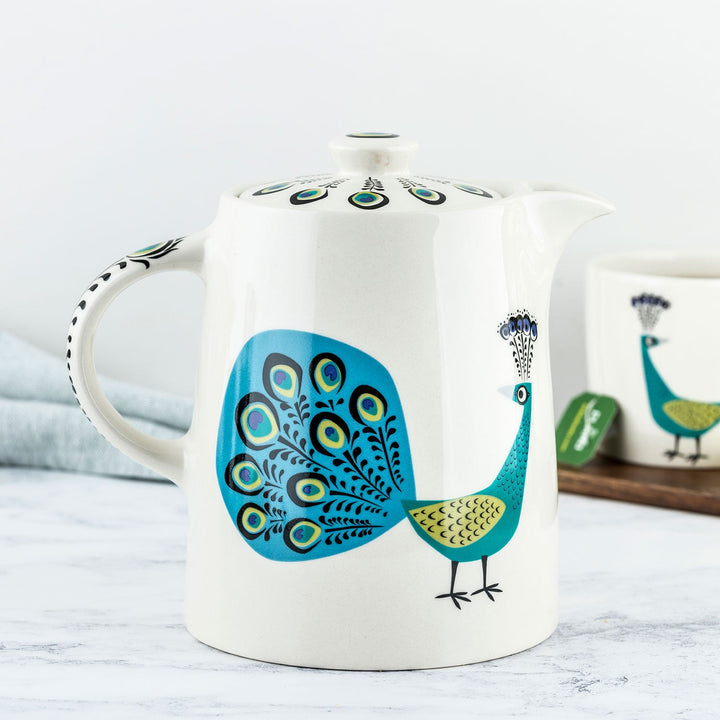 Handmade Ceramic Peacock Teapot by Hannah Turner