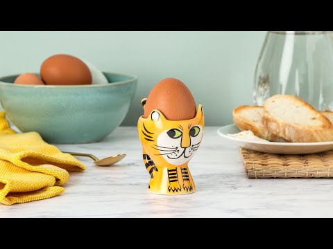 Tiger egg cup by Hannah Turner