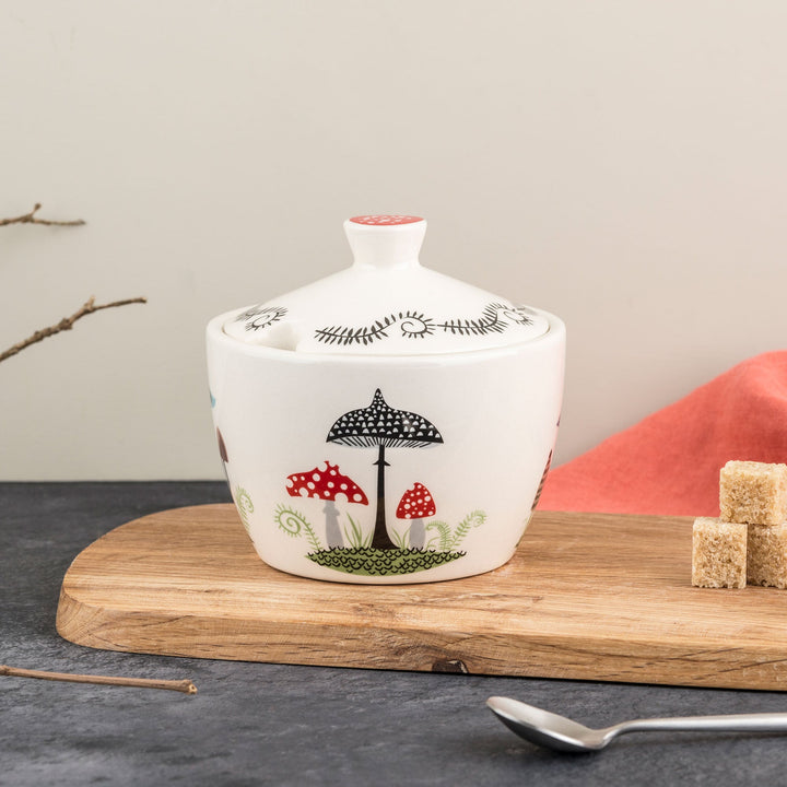 Handmade Ceramic Toadstool Sugar Pot with Lid by Hannah Turner
