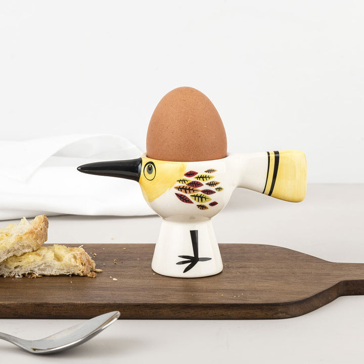 Handmade Ceramic Yellow Bird Egg Cup by Hannah Turner