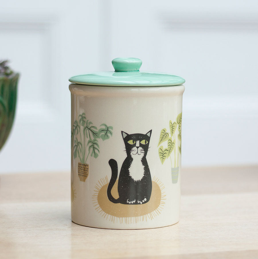 Handmade Ceramic Cat Storage Jar by Hannah Turner