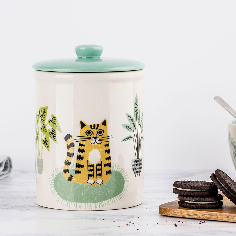 Handmade Ceramic Cat Storage Jar by Hannah Turner