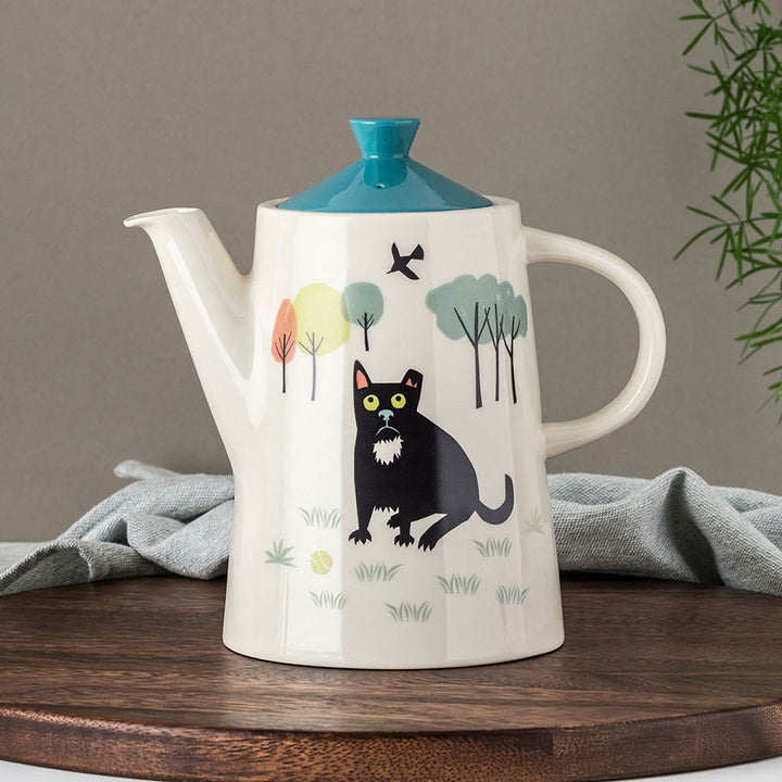 Handmade Ceramic Dog Teapot by Hannah Turner