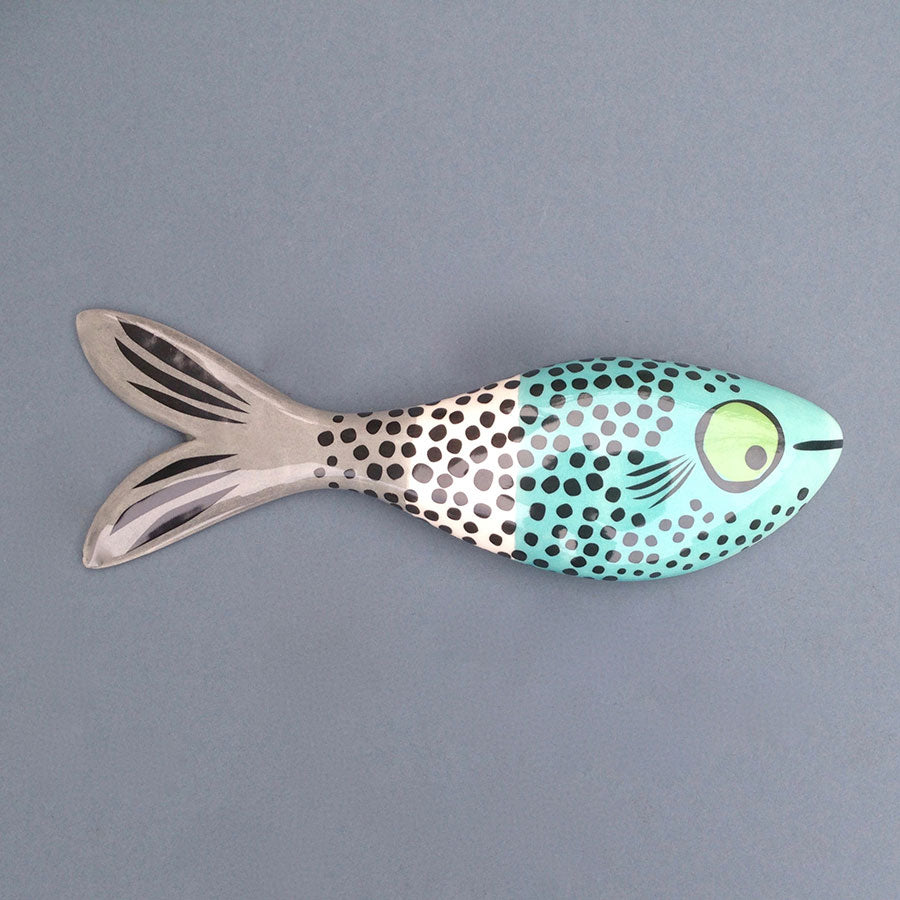 Handmade Ceramic Fish Ornament by Hannah Turner