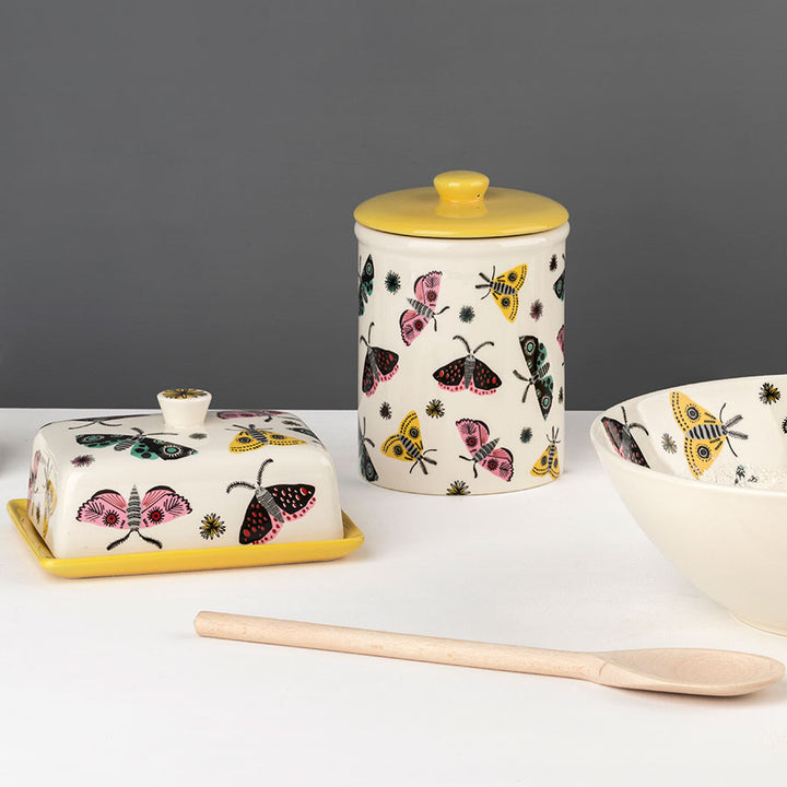 Handmade Ceramic Moth Storage Jar by Hannah Turner