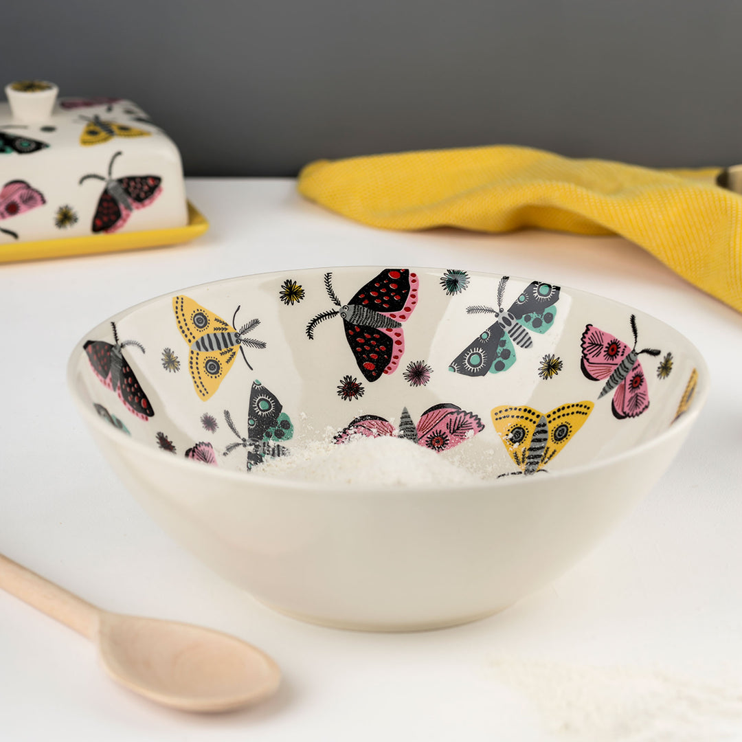 Handmade Ceramic Moth Serving Bowl by Hannah Turner