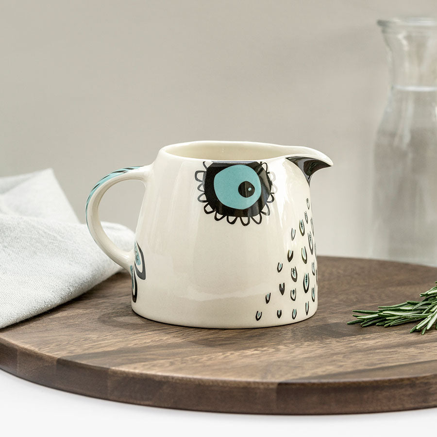 Handmade Ceramic Owl Milk Jug by Hannah Turner