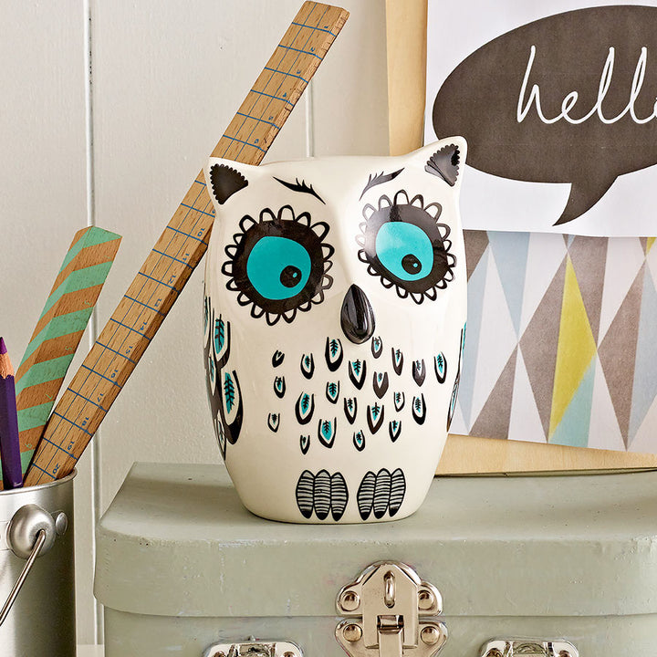 Handmade Ceramic Owl Money Box by Hannah Turner