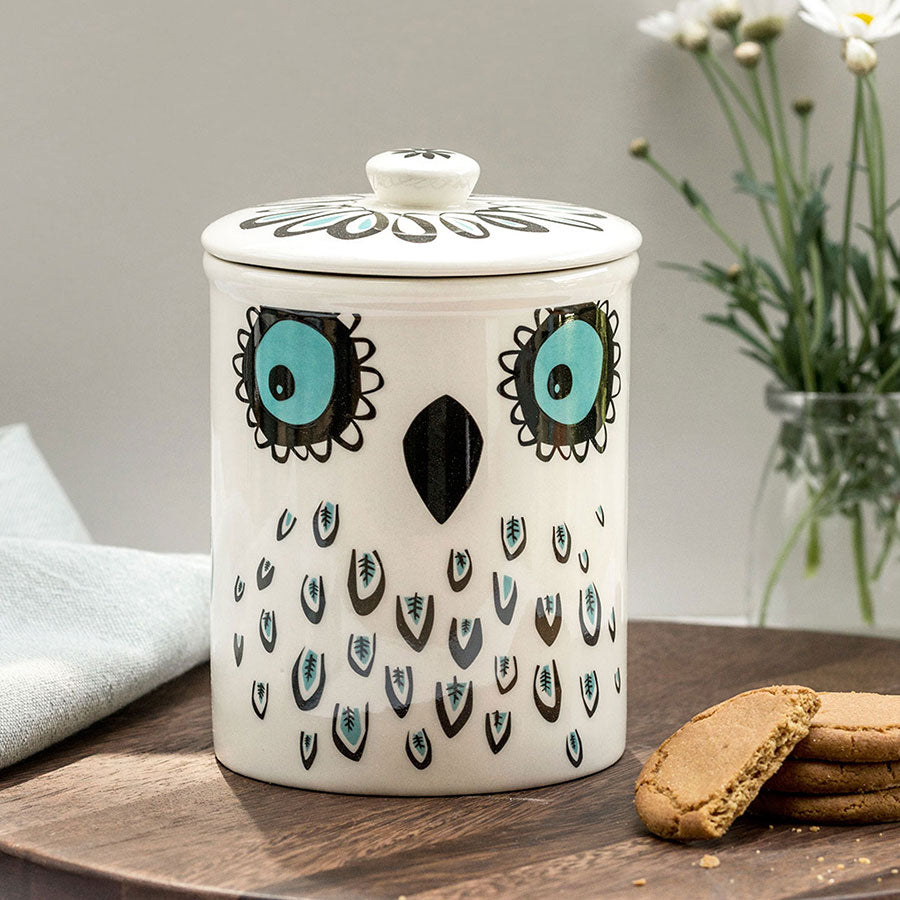 Handmade Ceramic Owl Storage Jar by Hannah Turner