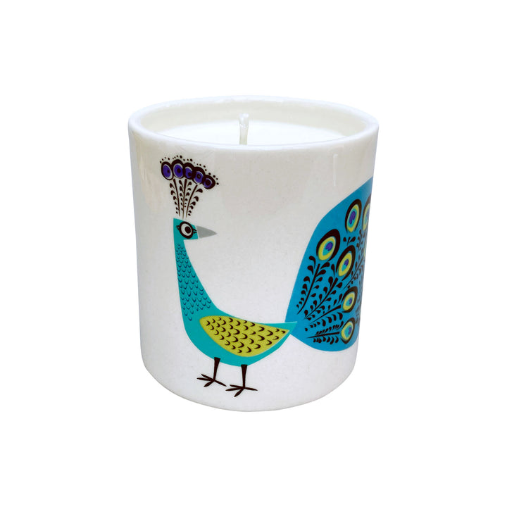 Handmade Ceramic Peacock Candle by Hannah Turner