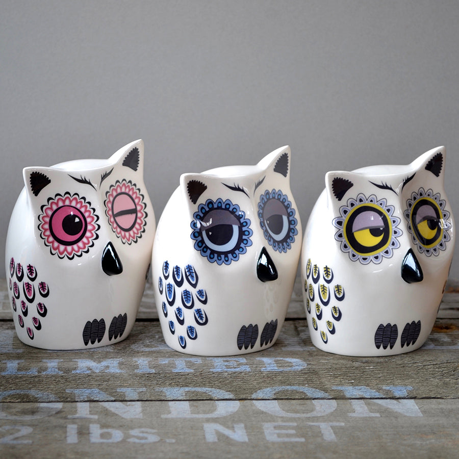Handmade Ceramic Small Owl Ornament by Hannah Turner