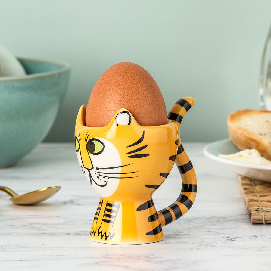 Handmade Ceramic Tiger Egg Cup by Hannah Turner