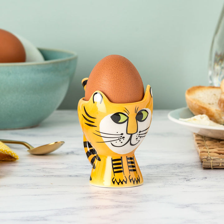 Handmade Ceramic Tiger Egg Cup by Hannah Turner