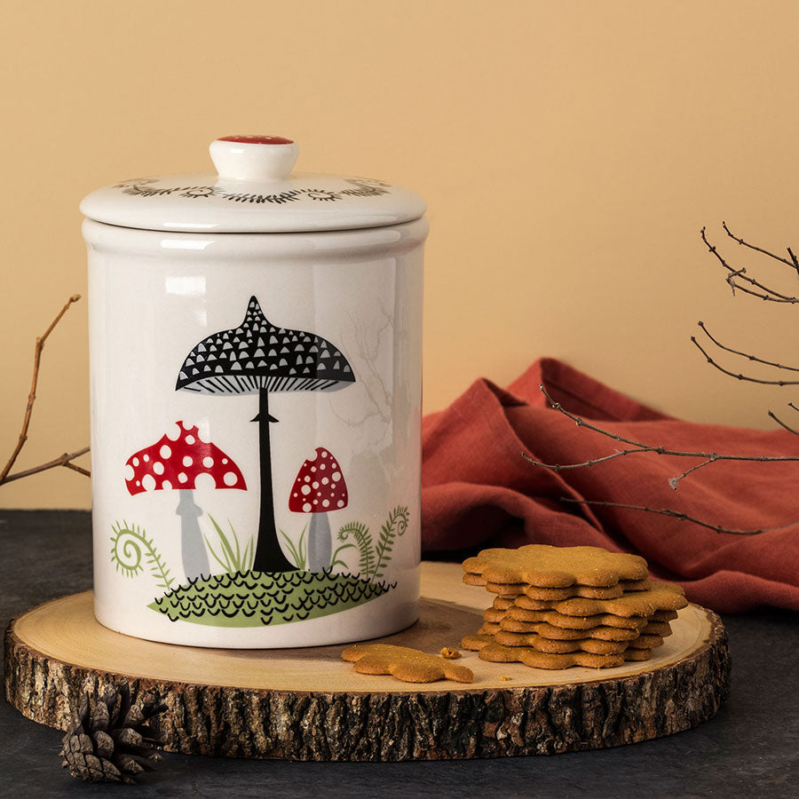 Handmade Ceramic Toadstool Storage Jar by Hannah Turner